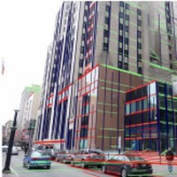 Efficient height measurements in single images based on the detection of vanishing points