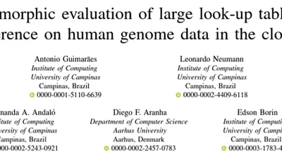 Homomorphic evaluation of large look-up tables for inference on human genome data in the cloud featured image